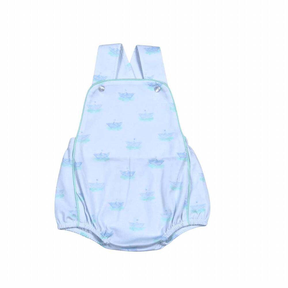 NEW BABY LOREN kids paper boats sun bubble in blue